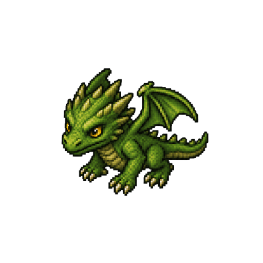 Green dragon hatchling