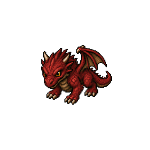 Red dragon hatchling