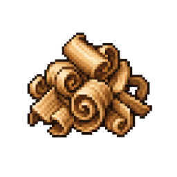 Bark shavings