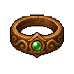 Copper smaragd ring