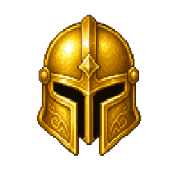 Gilded helmet