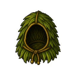 Woven grass cap