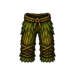 Woven grass shorts