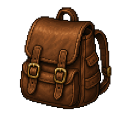 Leather backpack