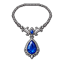 Sapphire amulett
