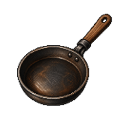Seasoned frying pan