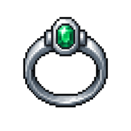 Silver smaragd ring